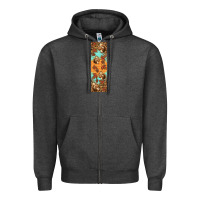 Charcoal Heather autumn squirrel Zipper Hoodie - BundleAndBundleShop