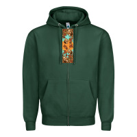 Sports Green autumn squirrel Zipper Hoodie - BundleAndBundleShop
