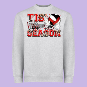 Tis' The Season Volleyball Heavyweight Sweatshirt Designed By Zillion Design Studio