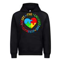 Black autism awareness puzzle heart love understand advo Urban Hoodie - Artiststas