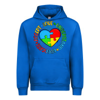 Cobalt autism awareness puzzle heart love understand advo Urban Hoodie - Artiststas