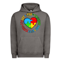 Pigment Tornado autism awareness puzzle heart love understand advo Urban Hoodie - Artiststas