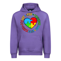 Tulip autism awareness puzzle heart love understand advo Urban Hoodie - Artiststas