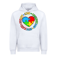 White autism awareness puzzle heart love understand advo Urban Hoodie - Artiststas