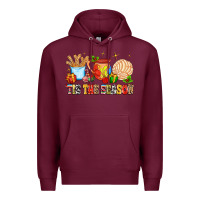 Burgundy 'tis the season Premium Hoodie - MaliasSmallBusiness