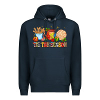 Navy 'tis the season Premium Hoodie - MaliasSmallBusiness