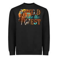 Black wild like west Heavyweight Sweatshirt - texasbilliewilder