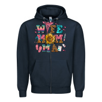 Navy wife mom ma Zipper Hoodie - AdoDesignShop