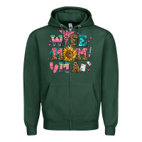 Sports Green wife mom ma Zipper Hoodie - AdoDesignShop