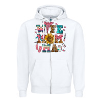 White wife mom ma Zipper Hoodie - AdoDesignShop