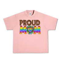 Salmon proud mom lgbtq Urban Heavy Tee - texasbilliewilder