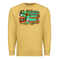 Antique Gold Somewhere Between Whiskey and Jesus Premium Sweatshirt - Jasminsmagicworld
