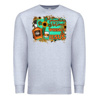 Heather Grey Somewhere Between Whiskey and Jesus Premium Sweatshirt - Jasminsmagicworld