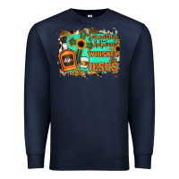 Navy Somewhere Between Whiskey and Jesus Premium Sweatshirt - Jasminsmagicworld