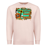 Pale Pink Somewhere Between Whiskey and Jesus Premium Sweatshirt - Jasminsmagicworld