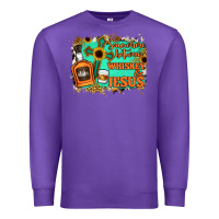 Purple Somewhere Between Whiskey and Jesus Premium Sweatshirt - Jasminsmagicworld