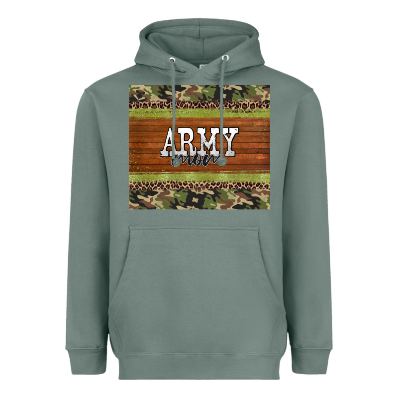 Army Mom Leopard Glitter Camouflage Heavyweight Hoodie by BarkalooDesign | Teevron