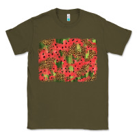 Army Green watermelon leopard pattern background Classic Tee - HRA Design Shop