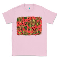 Bubblegum Pink watermelon leopard pattern background Classic Tee - HRA Design Shop