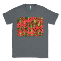 Charcoal Heather watermelon leopard pattern background Classic Tee - HRA Design Shop
