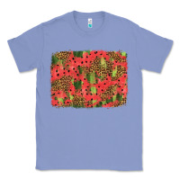 Colony Blue watermelon leopard pattern background Classic Tee - HRA Design Shop
