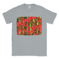 Heather Grey watermelon leopard pattern background Classic Tee - HRA Design Shop