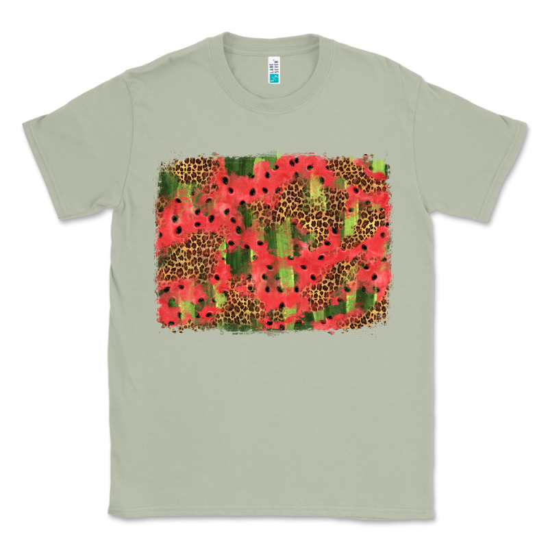 Watermelon Leopard Pattern Background Classic Tee by HRA Design Shop | Teevron