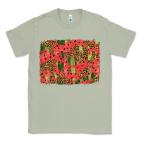 Matcha watermelon leopard pattern background Classic Tee - HRA Design Shop