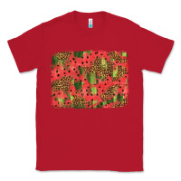 Red watermelon leopard pattern background Classic Tee - HRA Design Shop