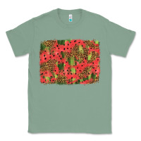 Sage watermelon leopard pattern background Classic Tee - HRA Design Shop