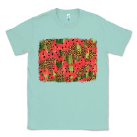 Seafoam watermelon leopard pattern background Classic Tee - HRA Design Shop