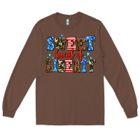 Chestnut sweet land of liberty Long Sleeve Tee - AdoDesignShop