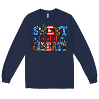 Navy sweet land of liberty Long Sleeve Tee - AdoDesignShop
