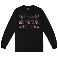 Black happy memorial day Long Sleeve Tee - CowhideDigitalArt