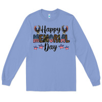 Colony Blue happy memorial day Long Sleeve Tee - CowhideDigitalArt