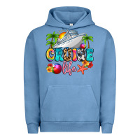 Pigment Pebble Blue cruise life Urban Hoodie - Artiststas