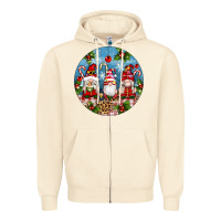 Sandshell christmas gnomes ornament Zipper Hoodie - Artiststas