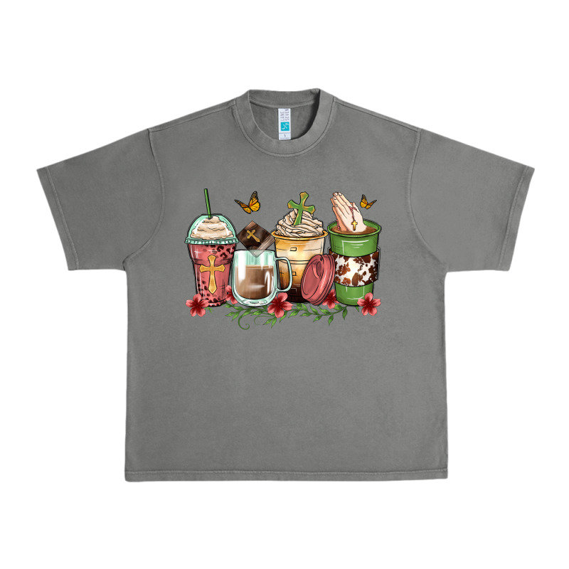 Faith Coffee Cups Urban Heavy Tee by Zillion Design Studio | Teevron