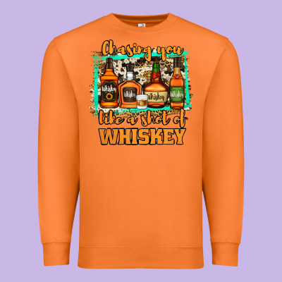 Chasing You Like A Shot Of Whiskey Premium Sweatshirt Designed By Jasminsmagicworld