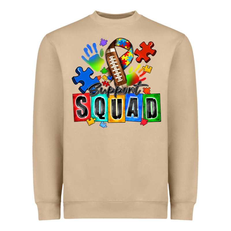 American Football Support Squad Autism Heavyweight Sweatshirt by Zillion Design Studio | Teevron
