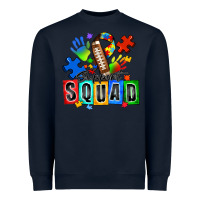 Navy american football support squad autism Heavyweight Sweatshirt - Zillion Design Studio