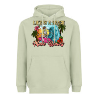 Matcha Life is a beach make waves skeleton Heavyweight Hoodie - NancyCooperArtShop