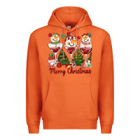 Carrot merry christmas wine and cocktails Premium Hoodie - MaliasSmallBusiness