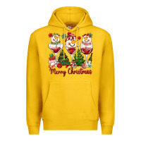 Lemon merry christmas wine and cocktails Premium Hoodie - MaliasSmallBusiness