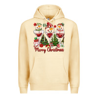 Pina Colada merry christmas wine and cocktails Premium Hoodie - MaliasSmallBusiness