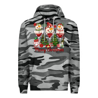 Slate Camo merry christmas wine and cocktails Premium Hoodie - MaliasSmallBusiness
