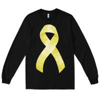 Black sarcoma or bone cancer ribbon Long Sleeve Tee - FaDigitalArtStudio