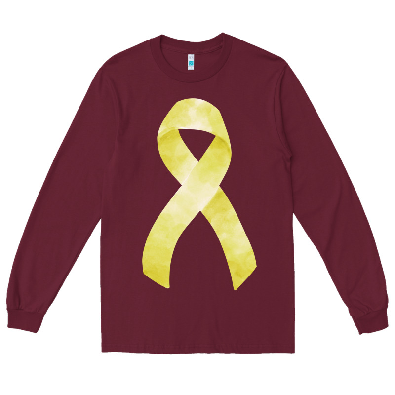 Sarcoma Or Bone Cancer Ribbon Long Sleeve Tee by FaDigitalArtStudio | Teevron