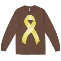 Chestnut sarcoma or bone cancer ribbon Long Sleeve Tee - FaDigitalArtStudio