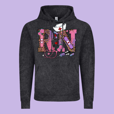 Valentines Day Rn Registered Nurse Vintage Hoodie Designed By Ranaportraitstore